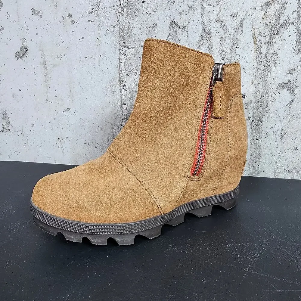 SOREL Joan of Arctic Leather Wedge Boot size us 2 uk 1 eur 33